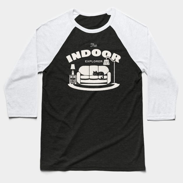 The Indoor Explorer Baseball T-Shirt by zawitees